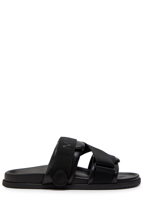 MONCLER-Logo-jacquard rubber sliders