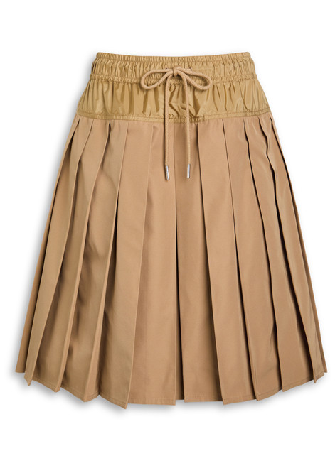 MONCLER-Pleated woven mini skirt