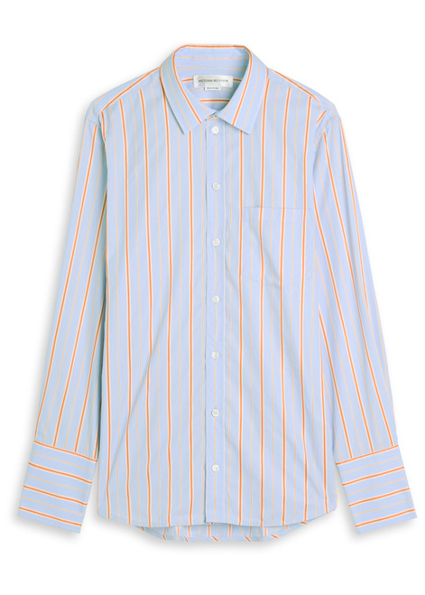 VICTORIA BECKHAM-Striped cotton shirt