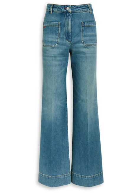 VICTORIA BECKHAM-Alina flared-leg jeans