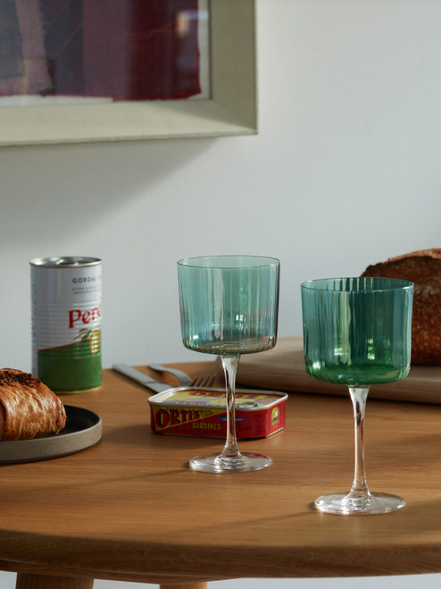 LSA INTERNATIONAL-Gems wine glass 250ml assorted jade x 4