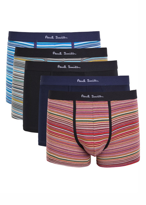 PAUL SMITH-Stretch-cotton trunks - set of five