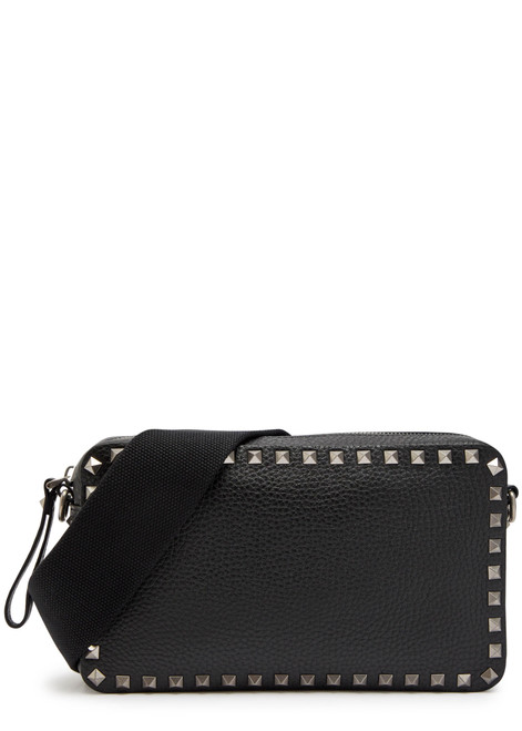 VALENTINO GARAVANI-Rockstud leather cross-body bag