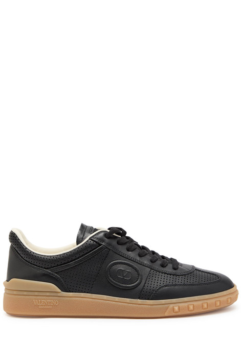 VALENTINO GARAVANI-Upvillage panelled leather sneakers 