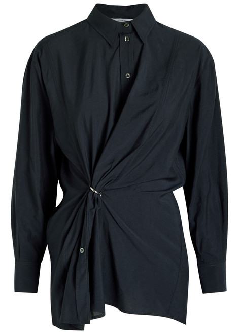 HIGH-Skylark gathered woven shirt