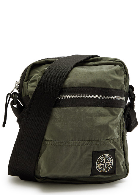 Logo-appliquéd cross-body bag