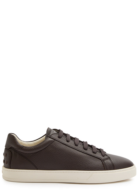TODS-Pebbled leather sneakers 