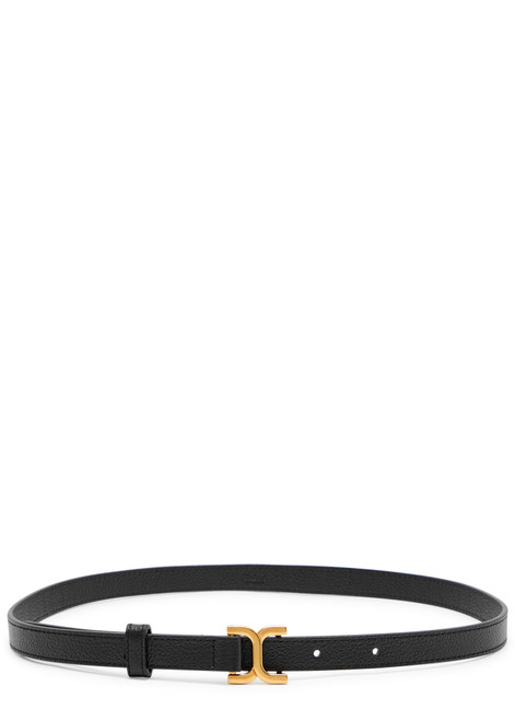 CHLOE-Marcie grained-leather belt 