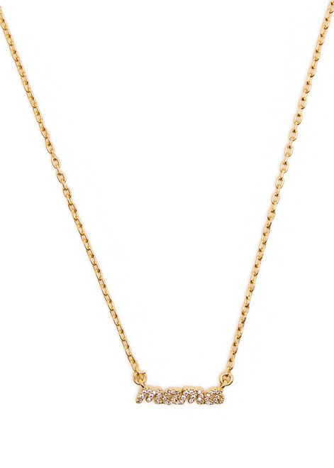 KATE SPADE NEW YORK-Mama Said crystal-embellished necklace 