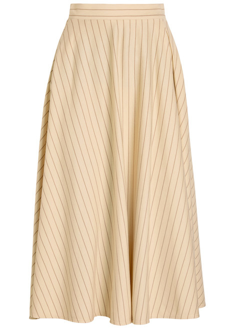 MM-Pelota striped jersey midi skirt