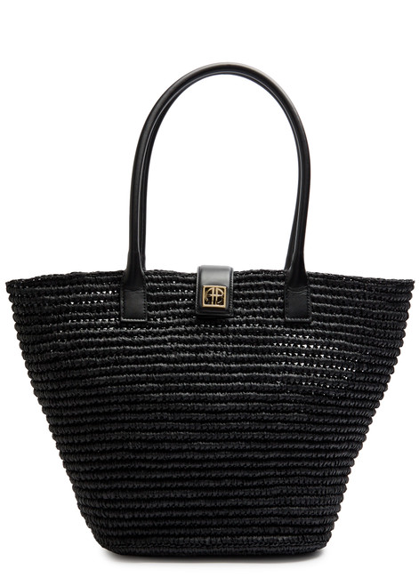 ANINE BING-Lou woven raffia tote