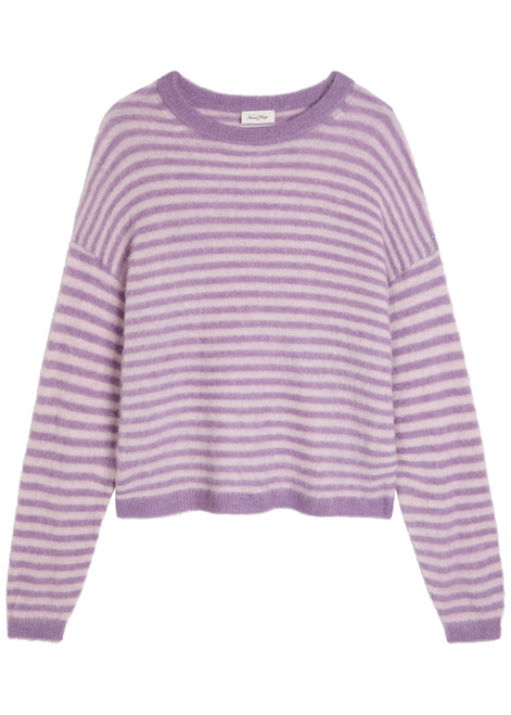 AMERICAN VINTAGE-Nenybay striped brushed-knit jumper