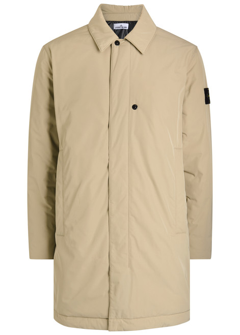 STONE ISLAND-Micro Twill quilted trench coat