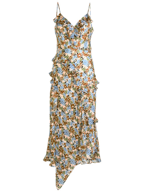 VERONICA BEARD-Avenal floral-print silk midi dress