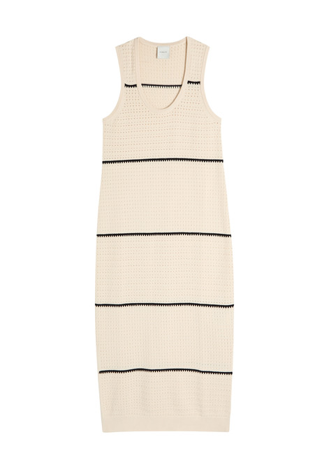 VARLEY-Scott Scoop Neck knit midi dress