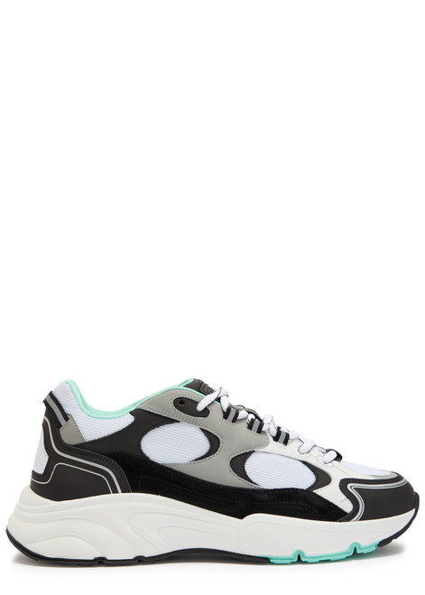 CLEENS-Pulse Runner panelled mesh sneakers