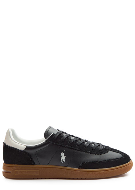 POLO RALPH LAUREN-Bedford panelled leather sneakers