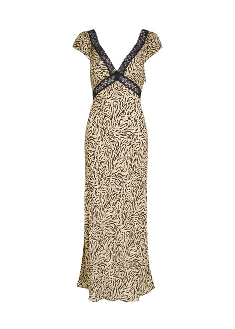 RIXO Iggy leopard-print crepe de chine midi dress | Harvey Nichols