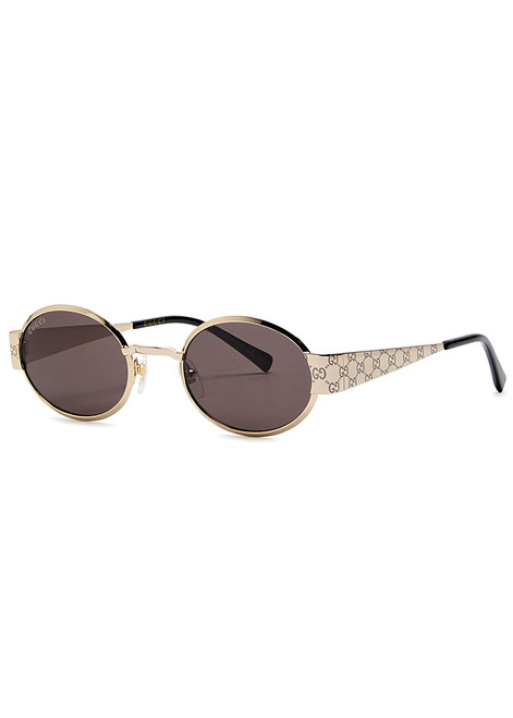 GUCCI-Oval-frame sunglasses