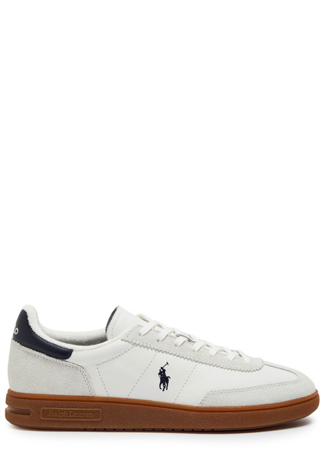 POLO RALPH LAUREN-Bedford panelled leather sneakers