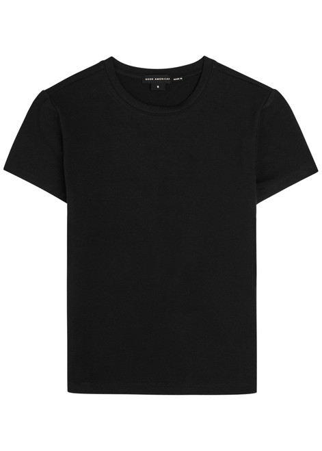GOOD AMERICAN-Stretch-cotton T-shirt