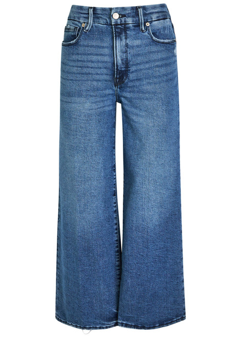 Cropped wide-leg jeans