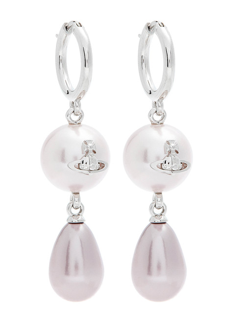 VIVIENNE WESTWOOD-Martha faux pearl-embellished drop earrings