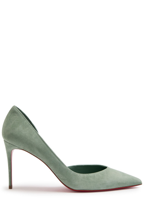 CHRISTIAN LOUBOUTIN-Iriza 85 suede pumps
