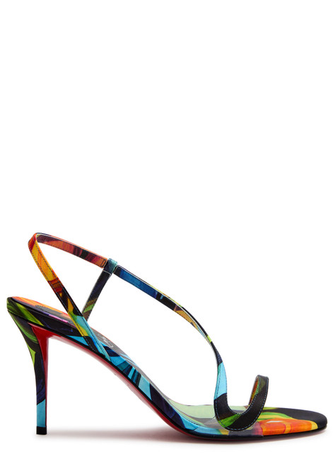 CHRISTIAN LOUBOUTIN-Rosa Z 80 printed satin sandals