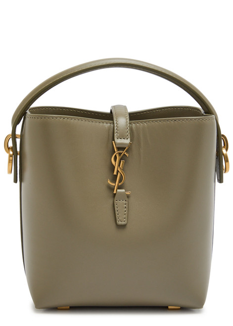 SAINT LAURENT-Le 37 mini leather bucket bag