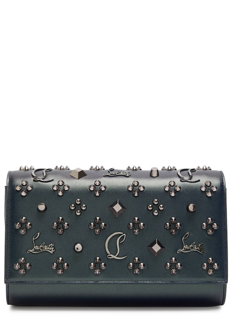 CHRISTIAN LOUBOUTIN-Paloma embellished leather clutch