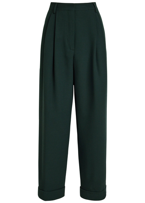 DRIES VAN NOTEN-Partan tapered-leg wool trousers
