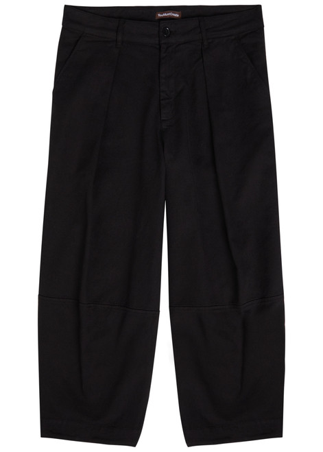 YMC-Deadbeat wide-leg stretch-cotton trousers