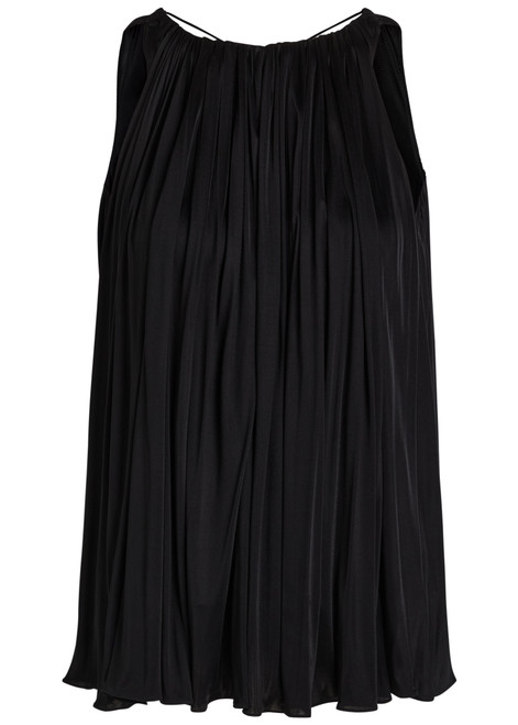 LOEWE-Halter ruched satin top