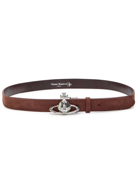 VIVIENNE WESTWOOD-Orb suede belt