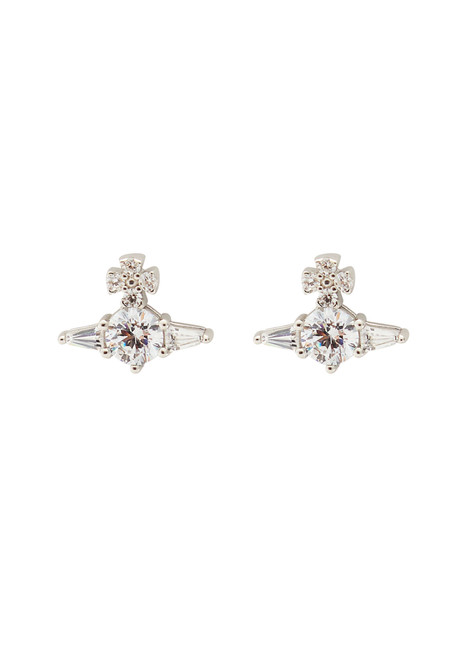 VIVIENNE WESTWOOD-Ofelia orb sterling silver stud earrings