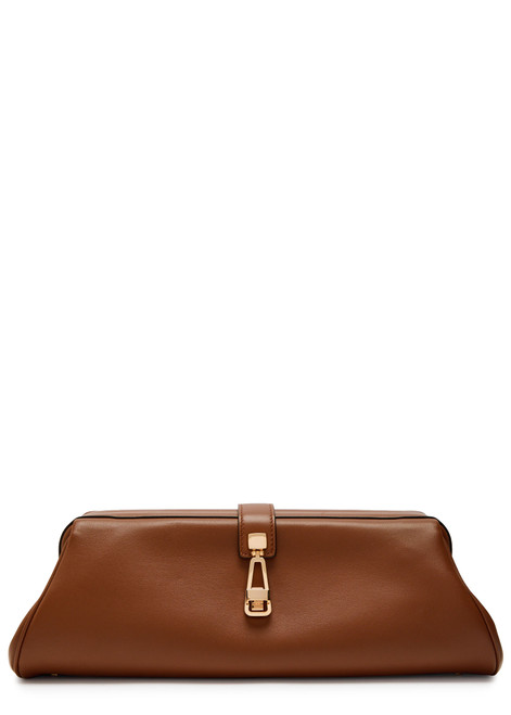 GABRIELA HEARST-Baguette leather clutch bag