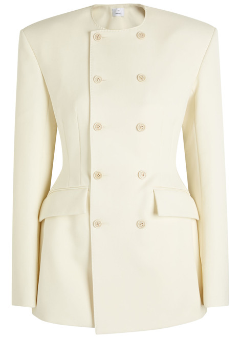 WARDROBE.NYC-X RHW double-breasted wool-blend mini blazer dress