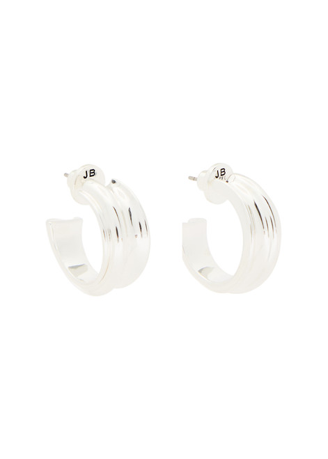 JENNY BIRD-Lennon silver-plated hoop earrings