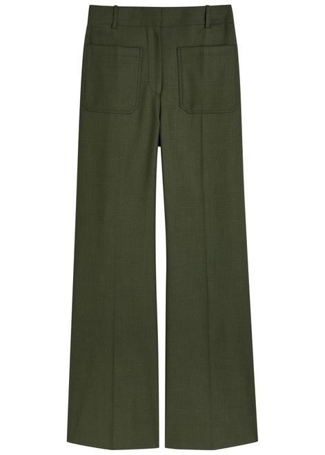VICTORIA BECKHAM-Alina twill trousers