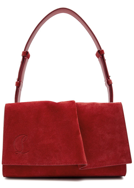 CHRISTIAN LOUBOUTIN-Baggy suede shoulder bag