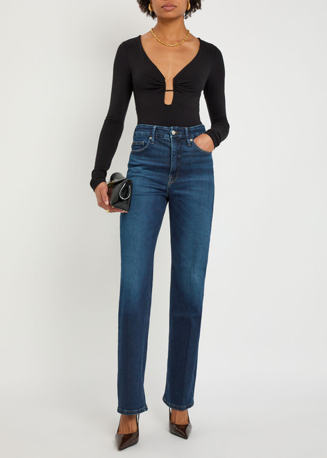 Straight-leg jeans