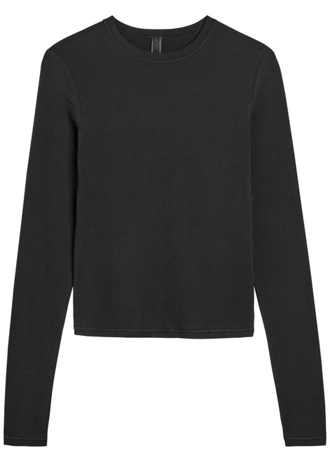 SKIMS-Long sleeve cotton-jersey T-shirt