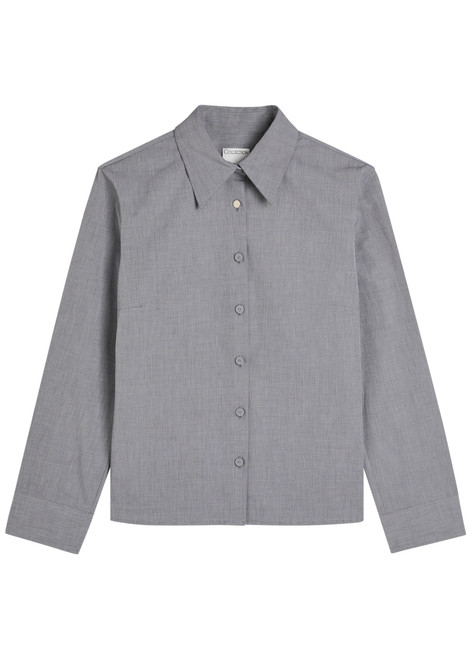 CALVIN KLEIN-Daisy cotton-poplin shirt