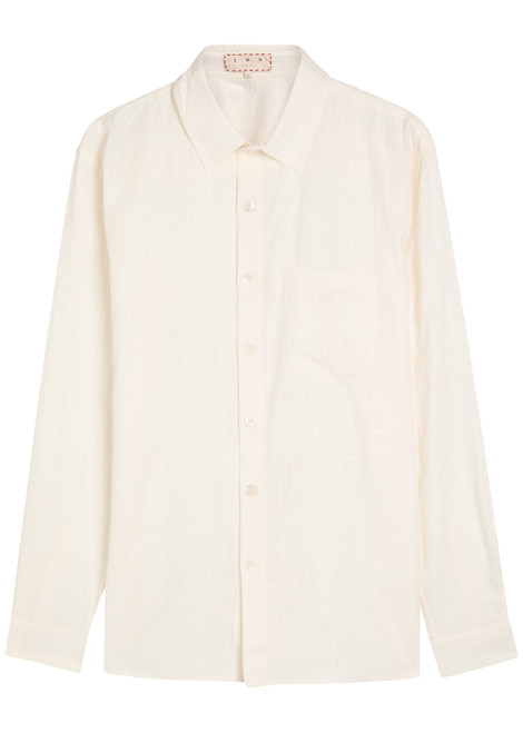 SMR DAYS-Enamorados embroidered cotton-blend shirt