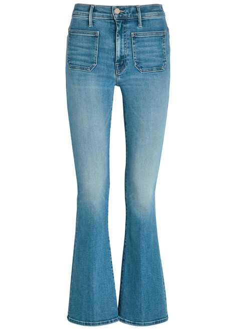 MOTHER-The Patch Pocket Weekender slim flared-leg jeans