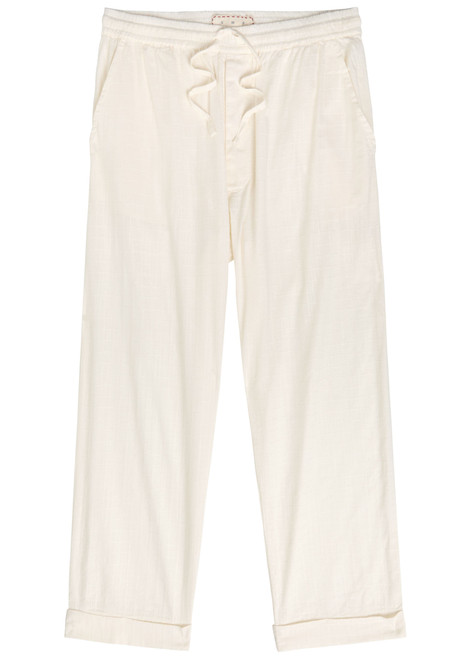 SMR DAYS-Malibu embroidered straight-leg cotton-blend trousers
