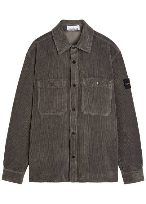 STONE ISLAND-Corduroy shirt