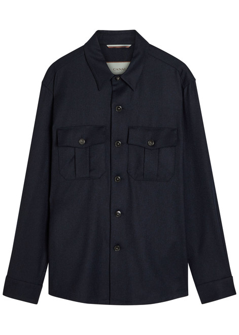 CANALI-Wool overshirt