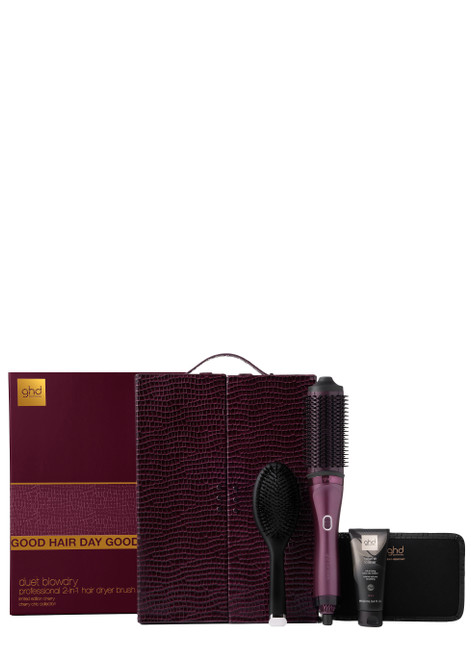 GHD-Blowdry Hairdryer Brush Festive Gift Set In Cherry Chic (Worth £549)